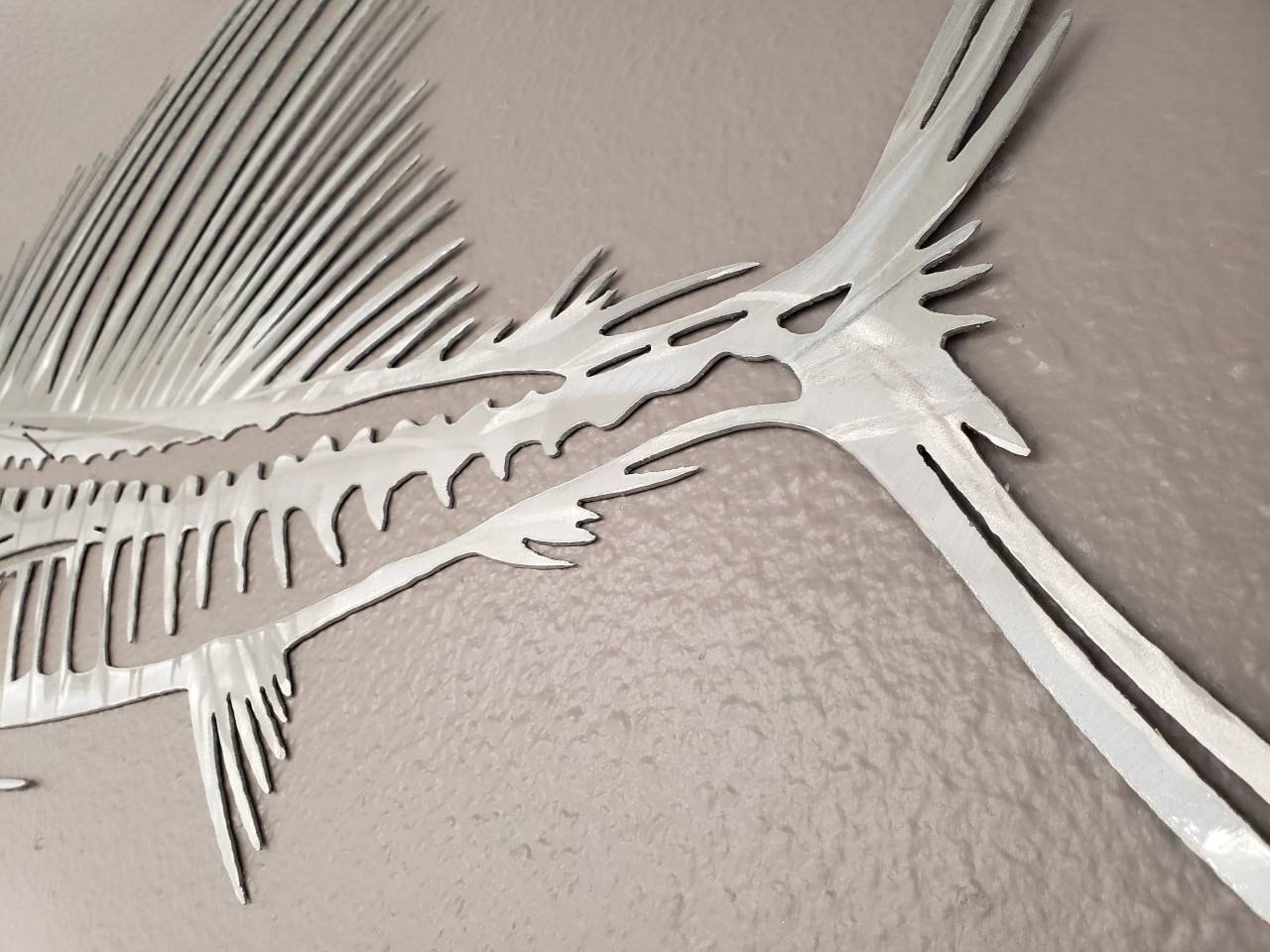 Sailfish Wall Art, Metal Sailfish Wall Art, Aluminum Art, Skeleton Sailfish, Metal Fish, Outdoor Metal Sculpture, Sailfish Metal Art