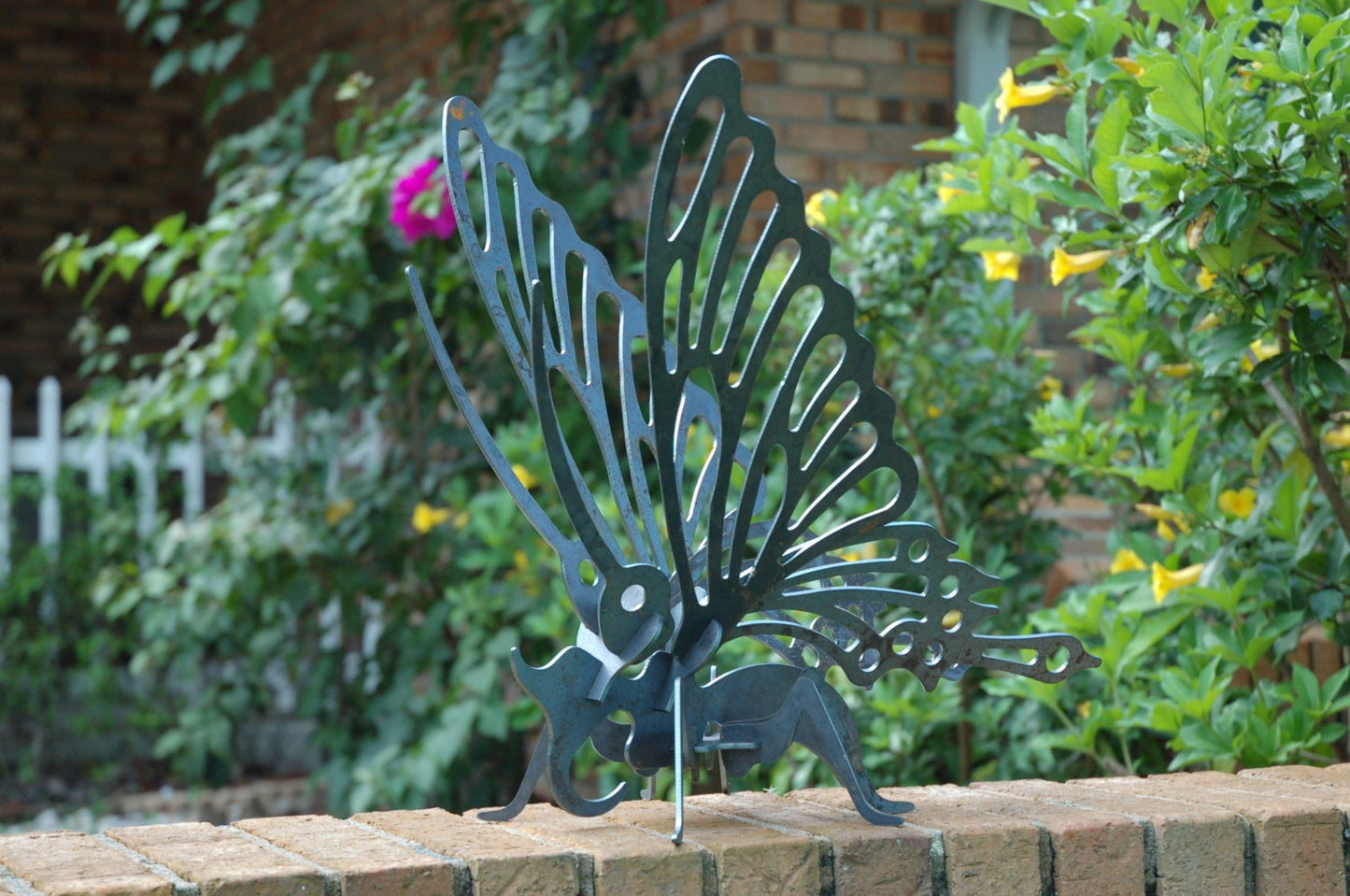 Butterfly Garden Art, Outdoor Yard Art, Garden Art, Garden Sculpture, Metal Butterfly, Butterfly Yard Art, 3D Metal Art, 3D Butterfly