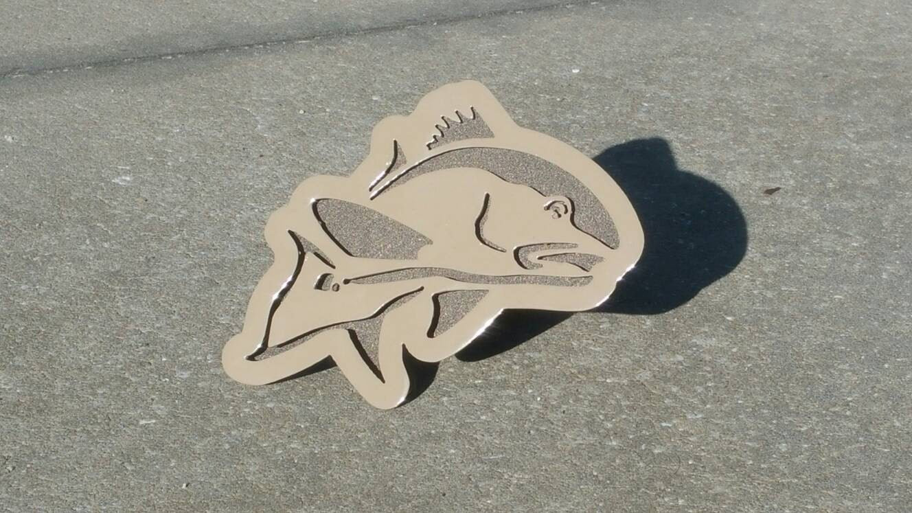 Redfish Trailer Hitch Cover, Red Drum Hitch Cover, Truck Accessory, Hitch Cover for Fishermen, Steel Fish Hitch cover, 2 Layer Hitch Cover